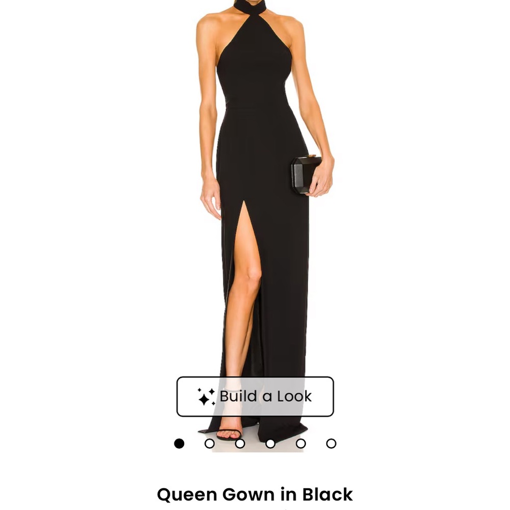 Amanda Uprichard Black Backless Dress